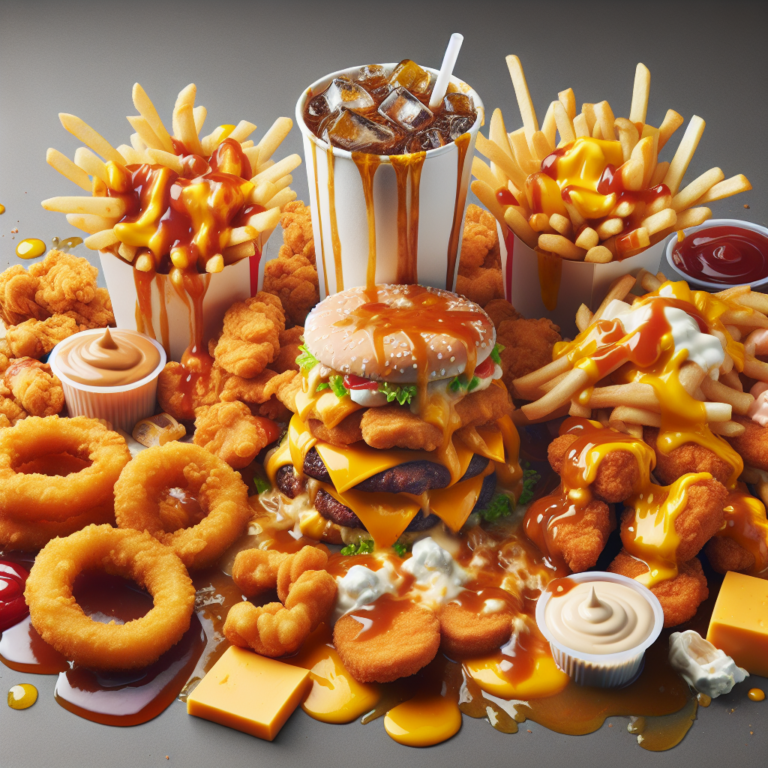 KI-generiertes Fastfood-Menü